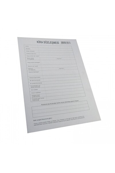 ÖZKAN Kira Kontratı 1.hamur Dolu 100 Lü