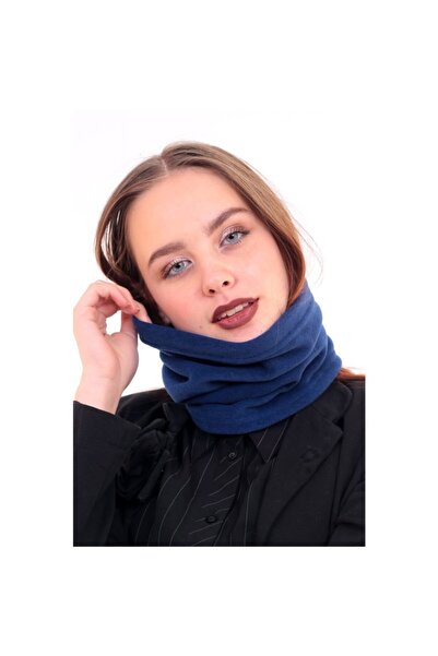 lovebox Жіночий синій полярний комір, який можна використовувати двома різними способами