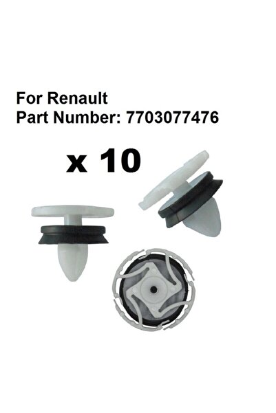 parcafix Megane 3 Fluence Clio 4 Kangoo Laguna Kapı Döşeme Klipsi 10 Adet