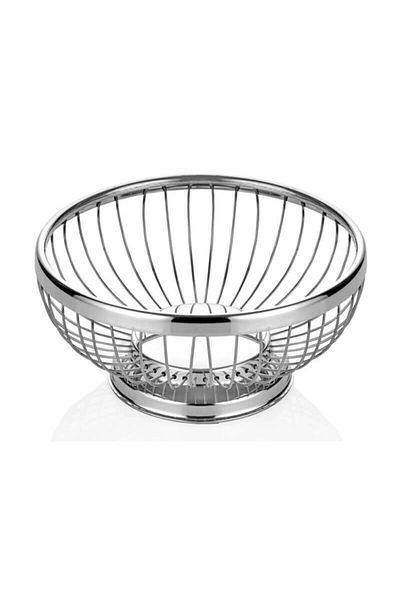 Altınbaşak Stainless Round Bread And Fruit Basket 21 Cm