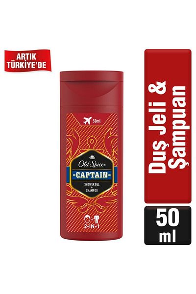 Old Spice Captain Men's Shower Gel & Shampoo 50 ml