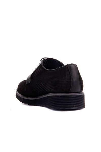 Fosco Lace-up Black Nubuck Men's Casual Shoes 6510 820 46