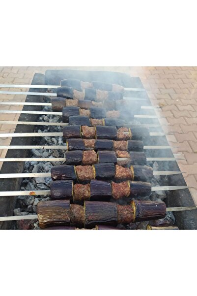 Üçgen 1 Sınıf Paslanmaz Premium Serisi Kaliteli Kebab Şişi Krom 6-adet Kıyma ...