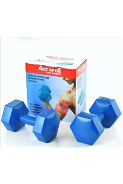 MRT SPORT 10kg Çift Ucuz Plastik Kaplı Dambıl Seti 10x2