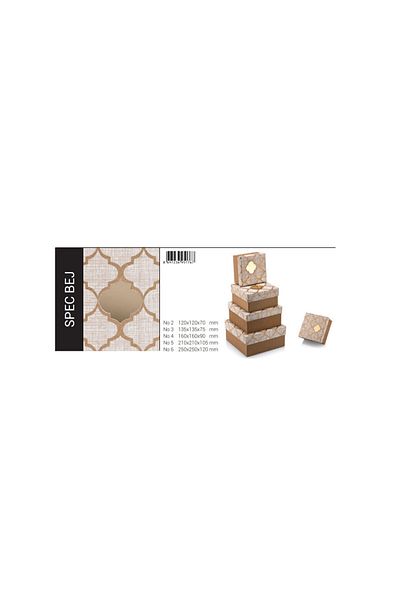 Gıpta Bx1767-06 Spec Krem Kare 6 Nolu 250*250*120