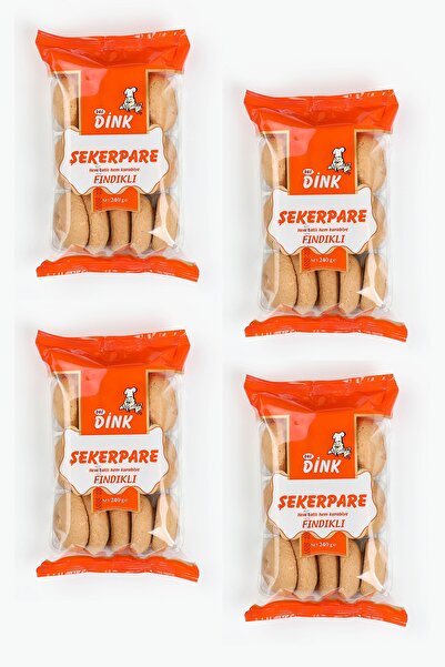 DİNK GIDA Şekerpare Tatlısı Fındıklı 240 Gr. 4 Paket