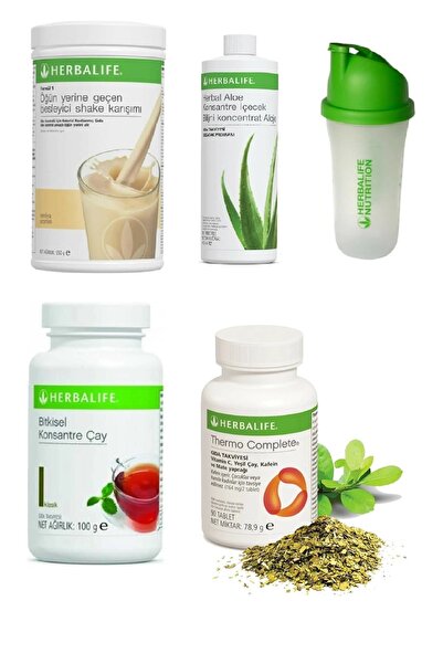 Herbalife Set Vanilya Shake- Aloe Suyu- 100 Gr Klasik Çay- Thermo Complete Ve...