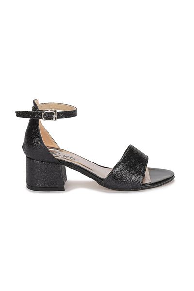 Kiko Kids Sandale cu toc negru pentru fete - Model 769