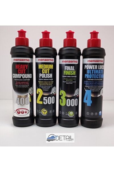 Menzerna 400 2500 3000 Powerlock Pasta Hare Ve Boya Koruma Seti 250 Ml