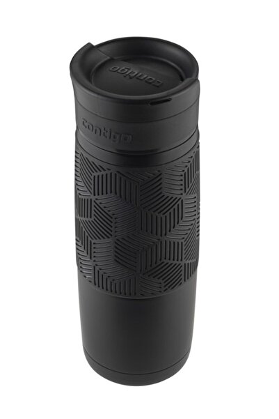 Contigo Metra Vacuum Thermos Flask Single Hand Turnable Inner 470ml Black