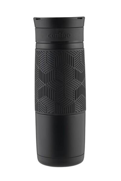 Contigo Metra Vacuum Thermos Flask Single Hand Turnable Inner 470ml Black