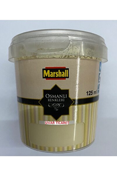 Marshall Osmanlı Renkleri Silikonlu Iç Cephe Boyası 250 Gr, 125ml Limonlu Lokum Rengi