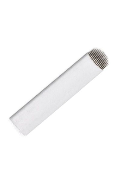 XLINETATTOO 10 Pieces 14 U Permanent Makeup Microblading Needles