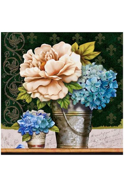 Rölyef Sanat Evi Kâğıt Rölyef Poster - Çiçek Resimleri - 35x35 (8 ADET)