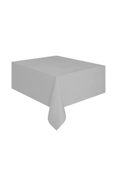 Buldum مفرش طاولة بلاستيك مقاس 137×274 سم رمادي