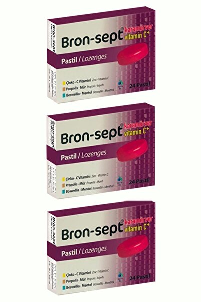 Alldermo Bron-sept Plus 24 Pastil Karamürver 3 Adet