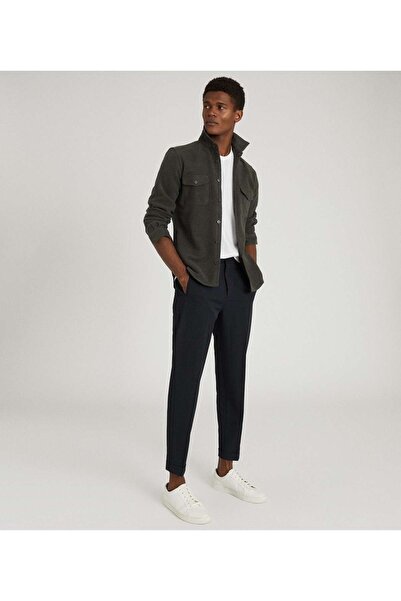 Reiss Erkek Haki Çift Cep Gömlek