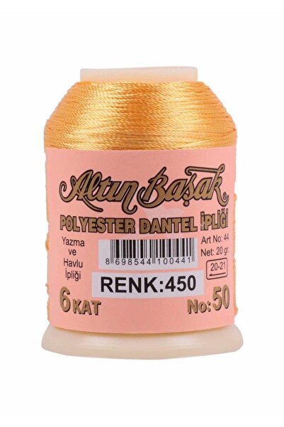 Yüsra Shop Altinbasak Poliester 450 Ață de dantelă galbenă 20 Gr șir de scris