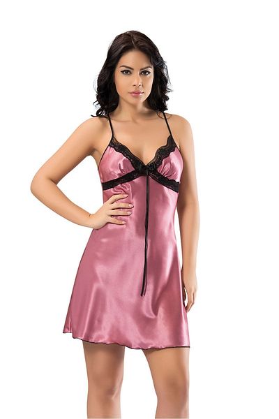 Sistina Νυχτικό 367 Lace Satin Dusty Rose Dusty Rose Χρώμα Μέγεθος S/m