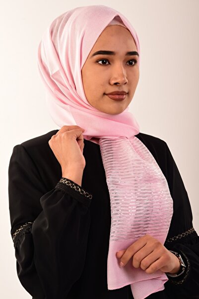 Genel Markalar Kadın Pembe Abiye  Berussa Star Şal