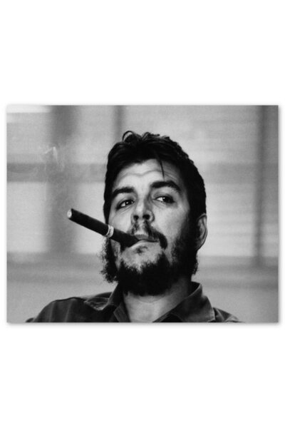 Cakatablo Ahşap Tablo Che Guevara Ve Purosu Sb (50x70 Cm Boyut)