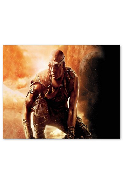 Cakatablo Ahşap Tablo Vin Diesel Riddick 2013 Film Afişi (35x50 Cm Boyut)