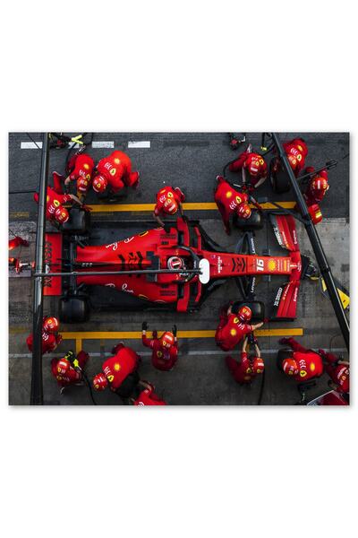 Genel Markalar Cakasepetim Formula 1 Pitte Kuşbakışı Görünüş 120 Parça Puzzle Yapboz Mdf (Ahşap)