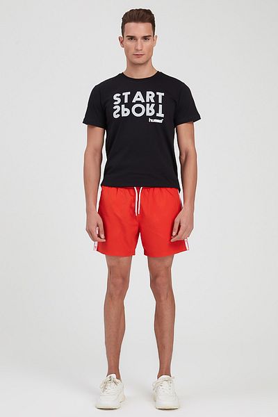 hummel Men's Red Teo Swim Shorts Swimsuit
