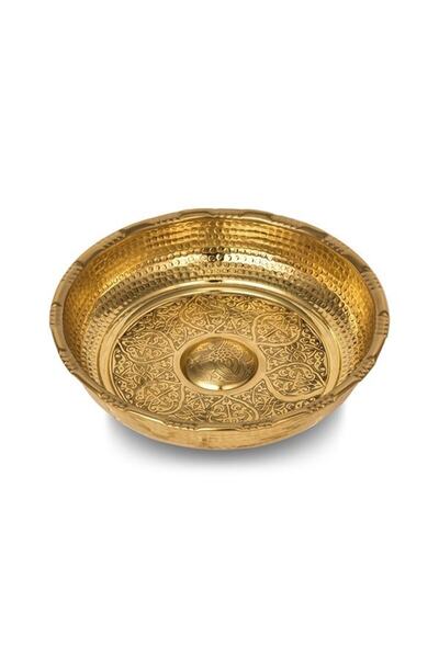 Generic Brand Forged Copper Processing Bath Stone Yellow 20 cm