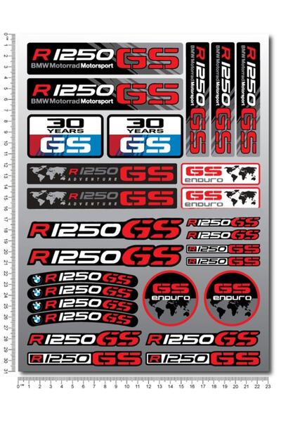 Redline Grafik Bmw R1250gs Adventure Sticker Set