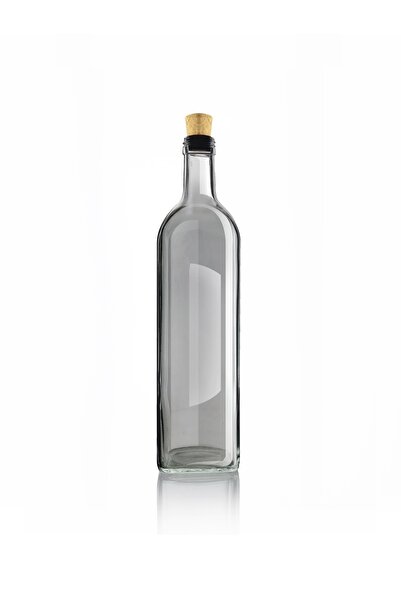 Paşabahçe 500 Cc Glass Maraska Oil Vinegar with Cork Stopper - 24 Pieces