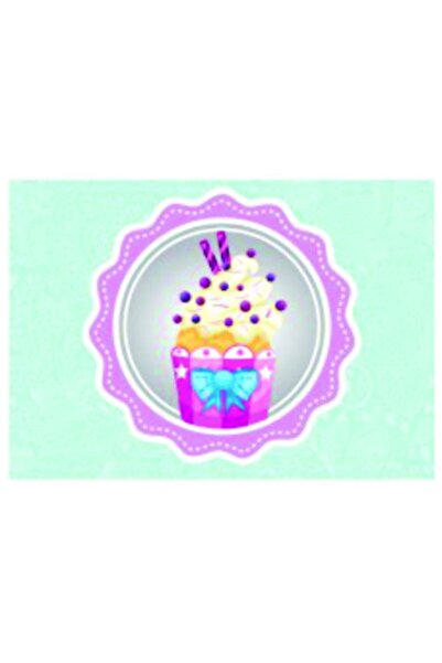 Byken 6 عبوات تقديم أمريكية بنمط كب كيك أزرق