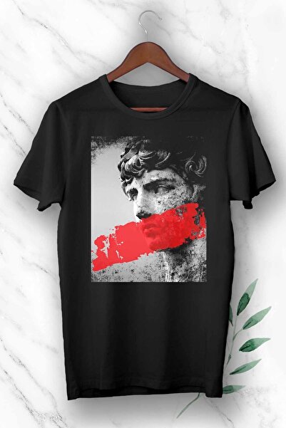 perseusshopping Tricou cu imprimeu negru unisex