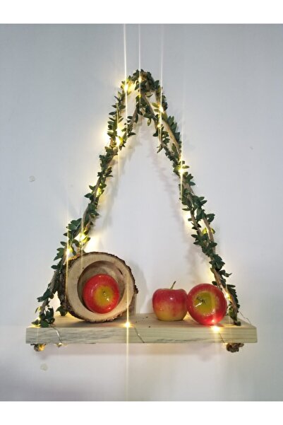 KozmoParti Dekoratif Halatlı Raf Kitaplık - 3m Günısıgı Led -3m Yapay Şerit S...