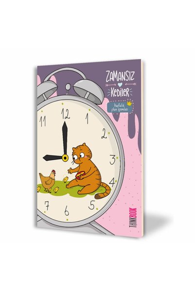 Thinkbook Διαχρονικό Σημειωματάριο Εβδομαδιαίου Προγραμματισμού Γάτες