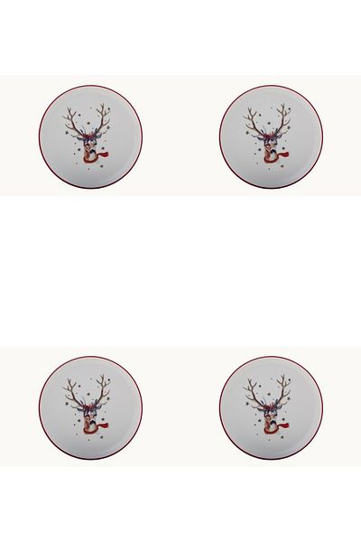 Porland Winter Flat Plate 20cm Set of 4