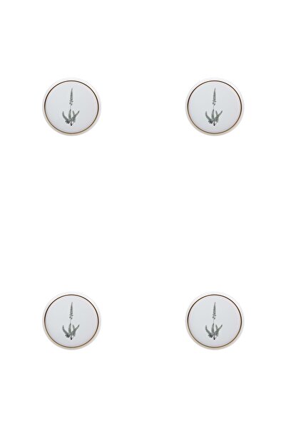 Porland Botanical Desen Düz Tabak 21cm 4'lü