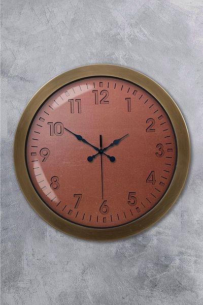 Kasva Concept Gift 36 cm Antique Metal Classic Wall Clock