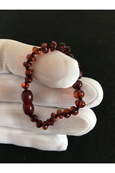 İpek Kehribar سوار بلون الكرز، من العنبر المعتمد من ليتوانيا، للأولاد والبنات...