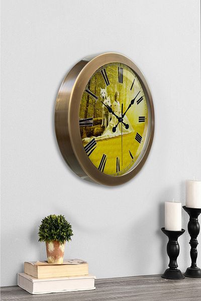 Kasva Concept 36 cm Tumbled Metal Princess Wall Clock