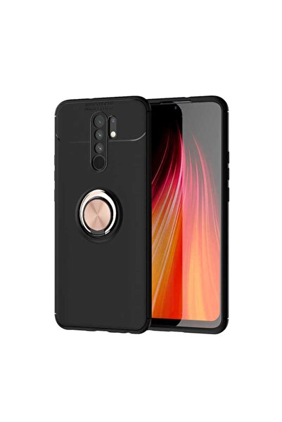 zore جراب Redmi 9 مصنوع من السيليكون مع حامل حلقي ومغناطيسي