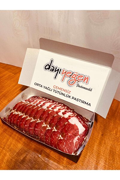 DayıYeğen Dayı Yeğen Çemensiz Orta Yağlı Tütünlük Pastırma 250 gr- Doğal