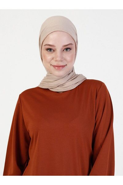 ZENANE Women's Tan Sleeve Detailed Tunic