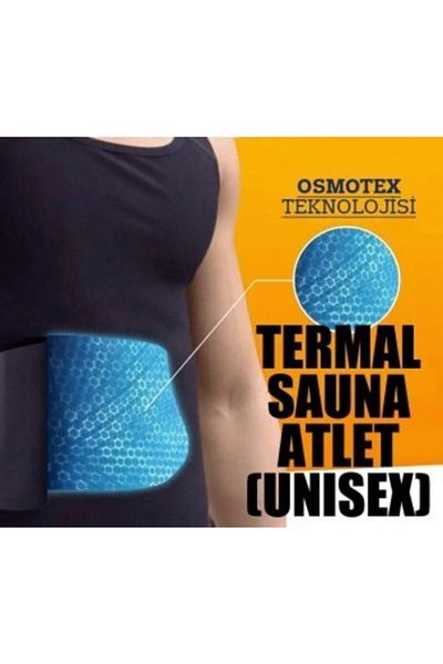 Gençplus Men's Sweet Sweat Thermal Sauna Pro Thermal Sauna Undershirt Sauna Effect Perspiration Undershirt Thin Fabric