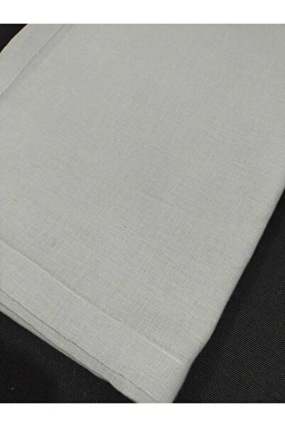PİKKO HOME Svetlo sivi laneni stolnjak 145*225 cm (K)