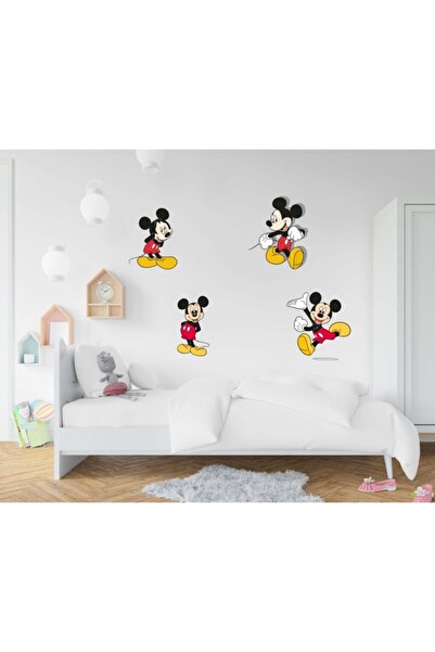 Sepet Yıldızı Sarı Mickey Mouse Çocuk Odası Dekoratif Sticker