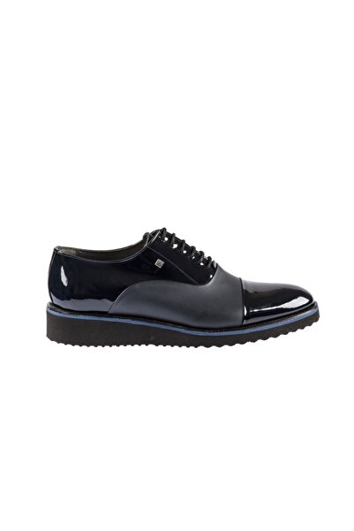 Fosco 6590 Hakiki Deri Eva Taban Erkek Günlük Ayakkabı 848/328 Lacivert Rugan...