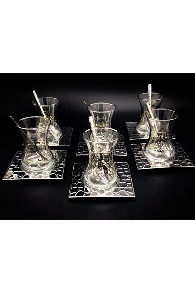 ÖzSa Home Islamoğlu Seljuk Plain 18 Piece Tea Set