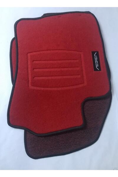 Eng Fiat Egea Logolu Mugen Kırmızı Halı Paspas