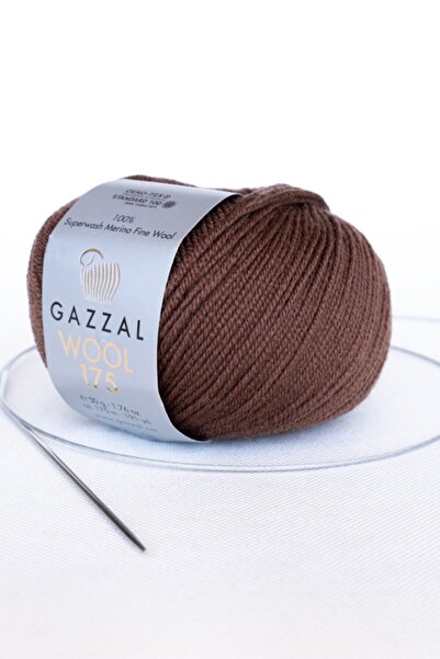 Gazzal Wool 175 Super Yıkama %100 Merinos Birinci Sınıf Yün El Örgü Ipligi, 50 gr (309)